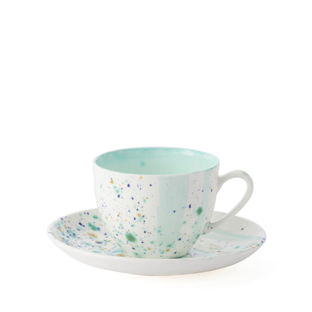 Blue Marble Teacup & Saucer