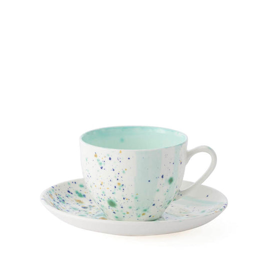Blue Marble Teacup & Saucer