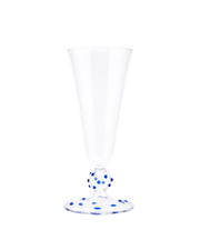 Blue Pom Champagne Flute by Issy Granger