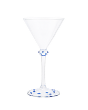 Blue Pom Martini Glass by Issy Granger