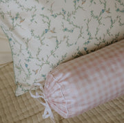 Picnic Gingham Bolster Pillow - Pink