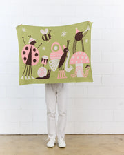 Bug Band Knit Mini Blanket