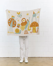 Bug Band Knit Mini Blanket