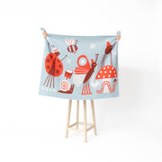 Bug Band Knit Mini Blanket