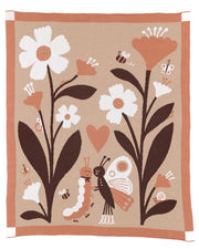 Bugs in Love Knit Blanket