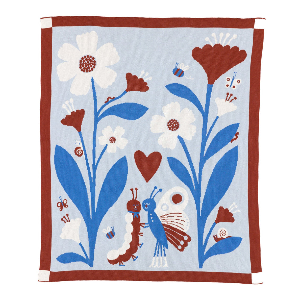 Bugs in Love Knit Blanket