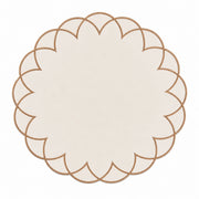 Cognac Scallop Placemats (Set of 2)