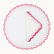 Carmen red linen napkin (set of 4)