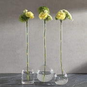 Long Neck Mouth Blown Vase - Ball Shaped