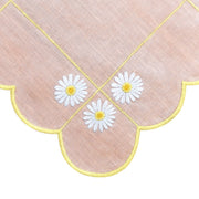 Hand Embroidered Trellis Napkin 18" x 18" (Set of 4)