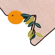 Hand Embroidered Farm To Table Napkins 18" x 18" (Set of 4)