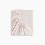 Petal Scallops Crib Sheet - Pink