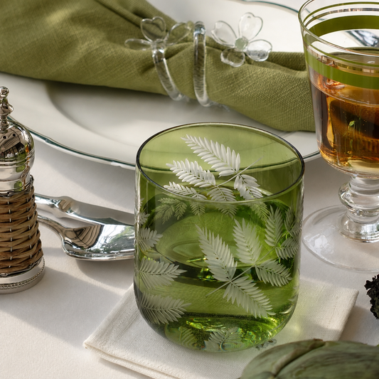 Fern Leaf Rock Glasses (Set of 6)