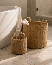 Camille Round Abaca Basket