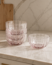 Portofino White Dot Condiment Glass Bowls (Set of 4)