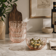 Portofino White Dot Condiment Glass Bowls (Set of 4)