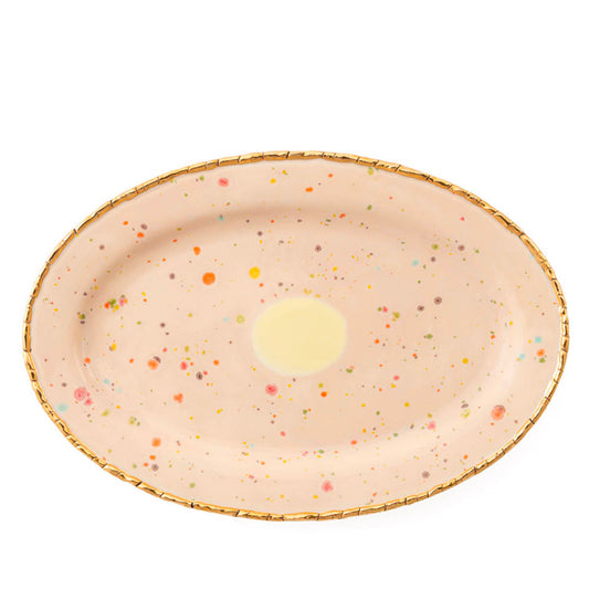 Chestnut Oval Rim Platter