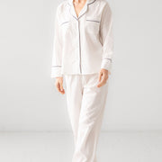 Classic Woven Cotton Pajama Set