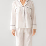 Classic Woven Cotton Pajama Set