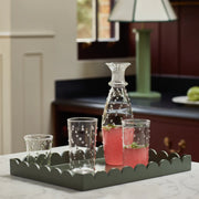 Clear Pom Glass Carafe- Set of 2