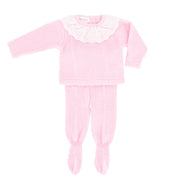 Knit Baby Sweater & Stockings Set