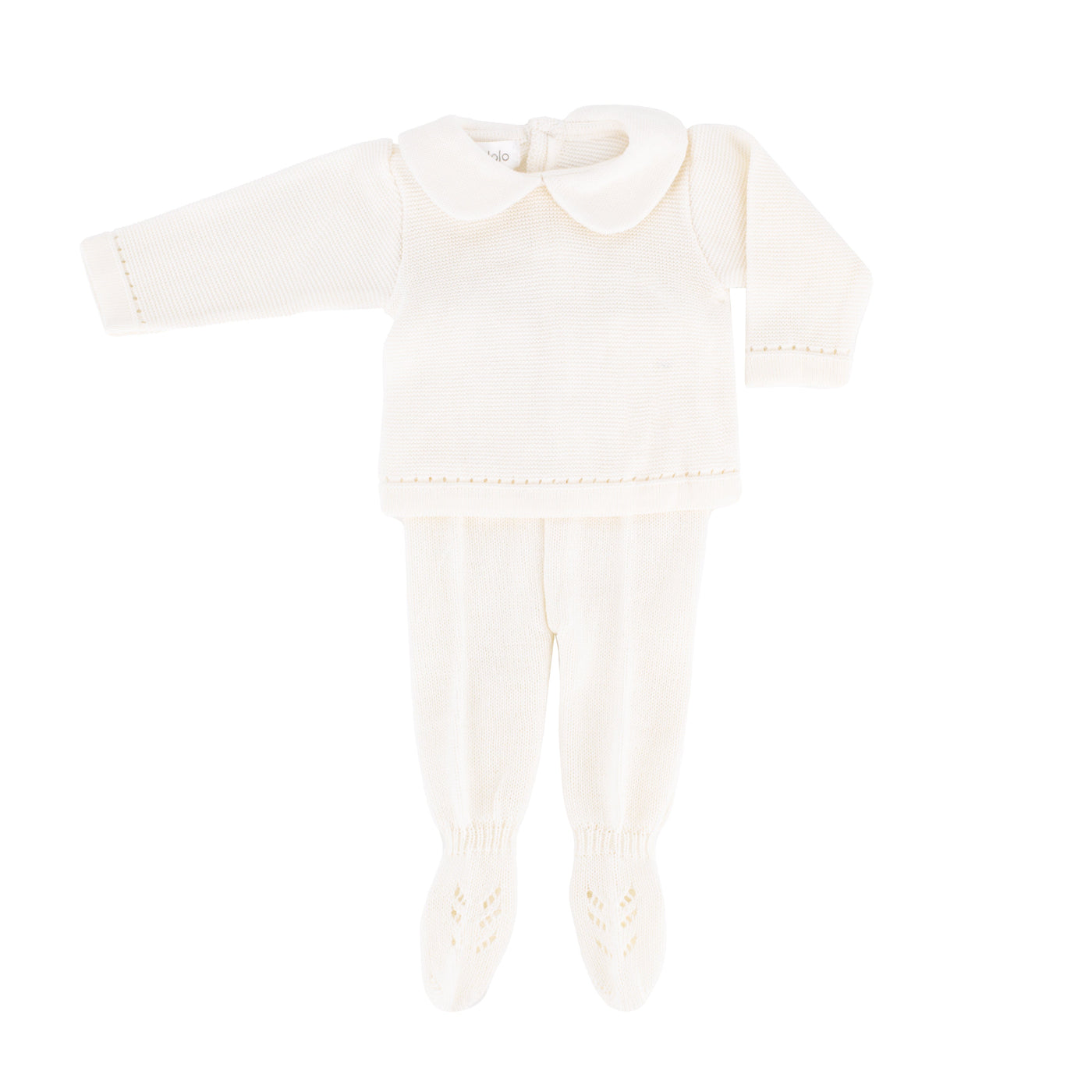 Knit Baby Sweater & Stockings Set