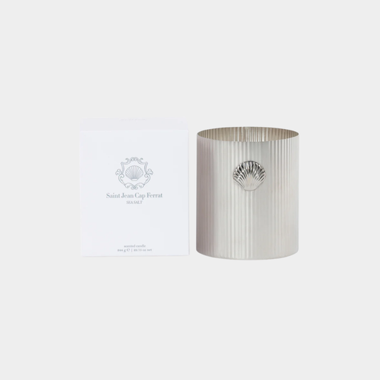Cap Ferrat Nickel Fan Shell Candle