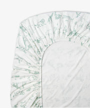 Crib Sheet, Seafoam Animal Parade