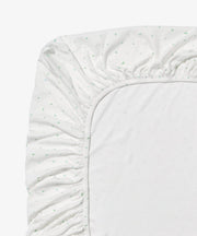 Crib Sheet, Seafoam Hearts