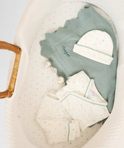 Crib Sheet, Seafoam Hearts