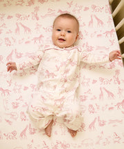 Crib Sheet, Rose Animal Parade
