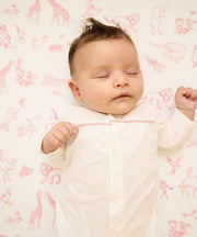 Crib Sheet, Rose Animal Parade