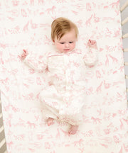 Crib Sheet, Rose Animal Parade