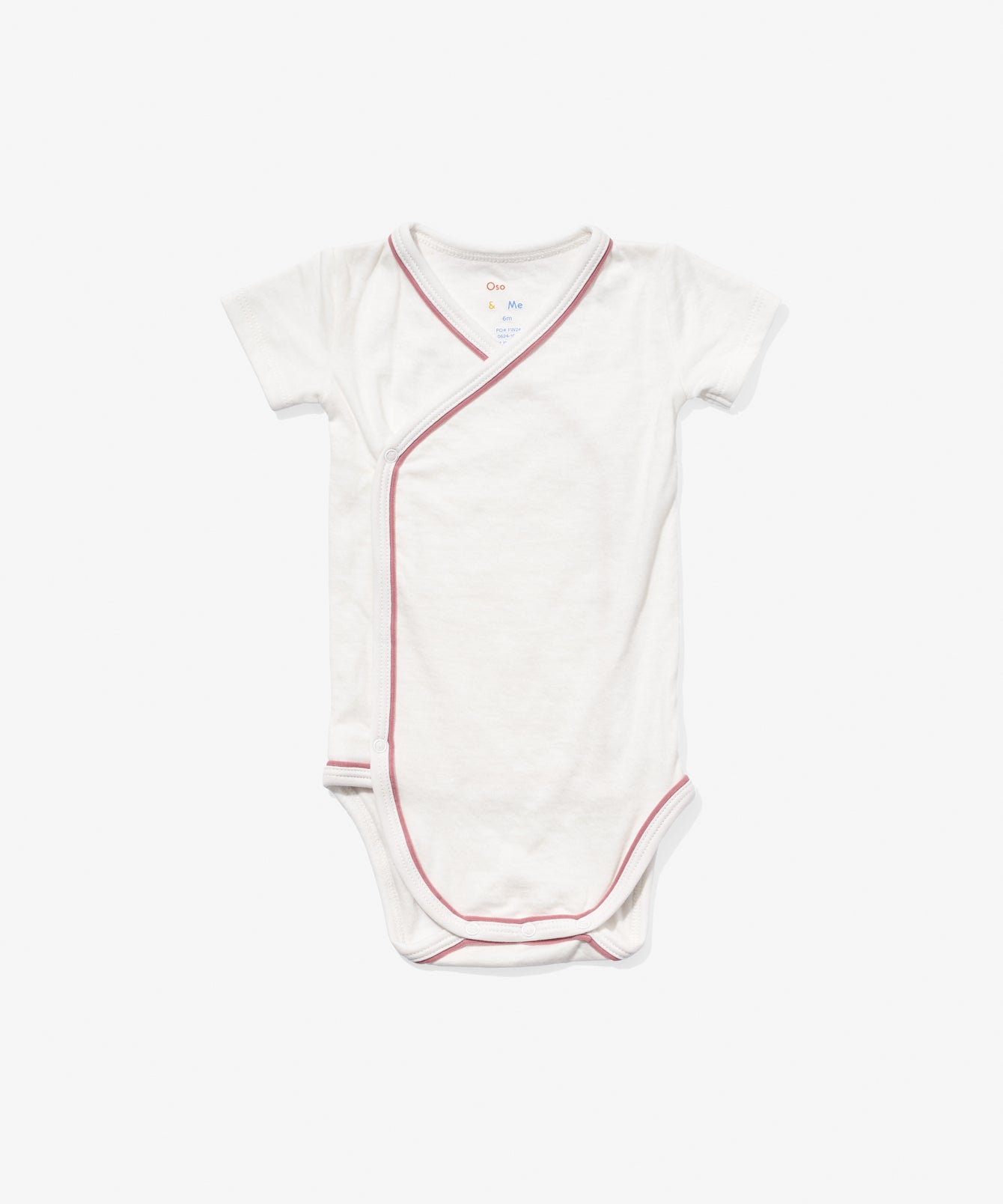 Crossbody Short Sleeve One-piece, Rose Piping