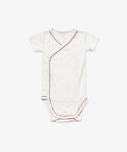 Crossbody Short Sleeve One-piece, Rose Piping