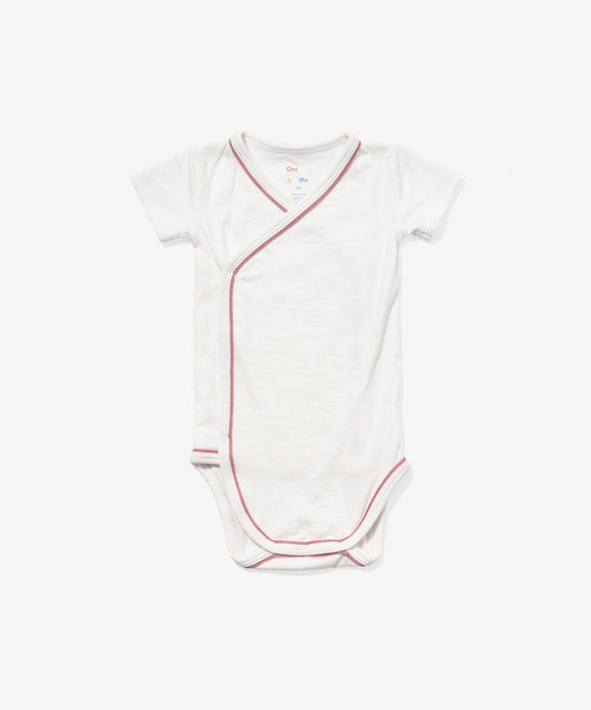 Crossbody Short Sleeve One-piece, Rose Piping