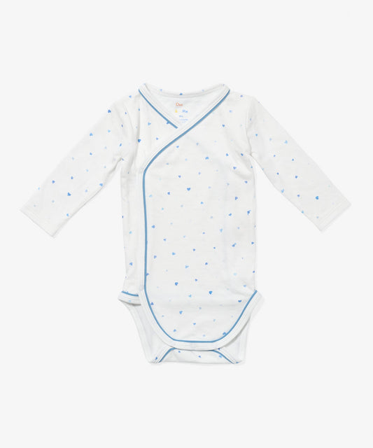 Crossbody One-piece, Blue Hearts
