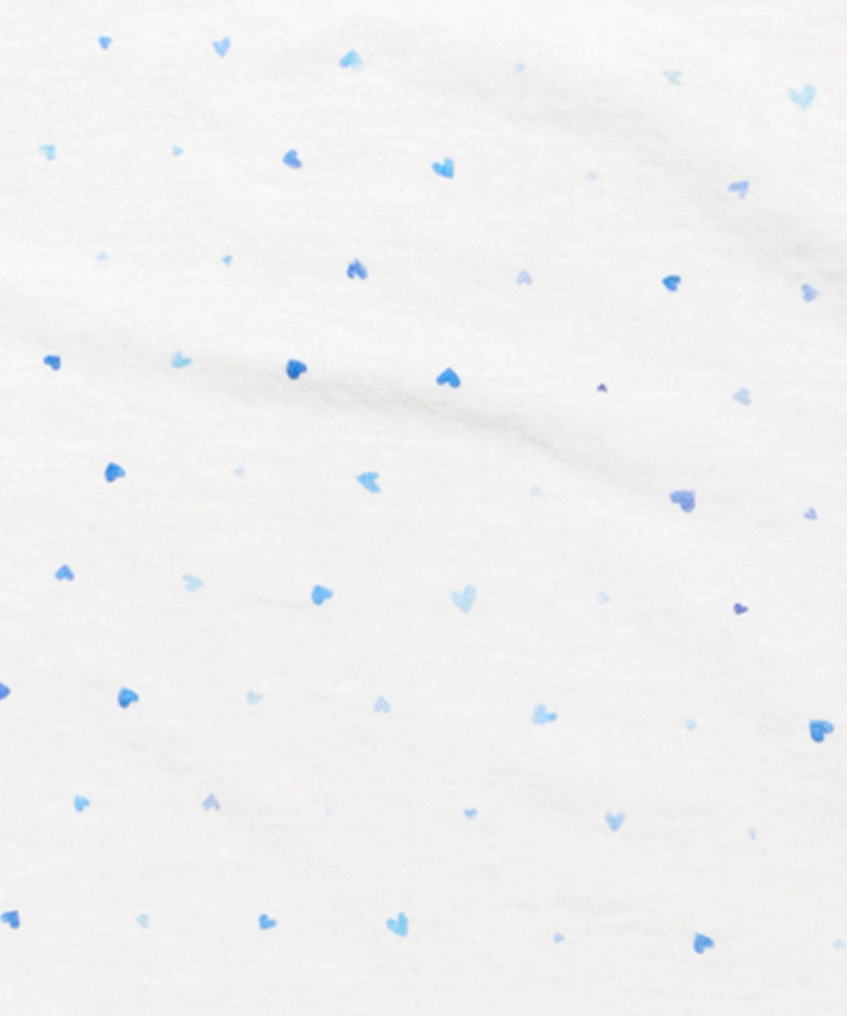 Crib Sheet, Blue Hearts