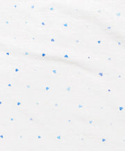 Crib Sheet, Blue Hearts