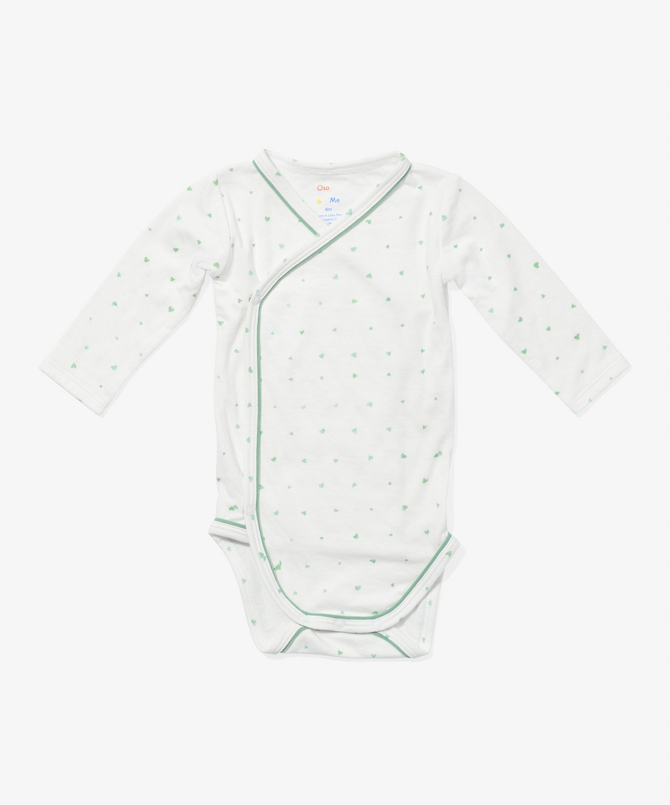 Crossbody One-piece, Seafoam Hearts
