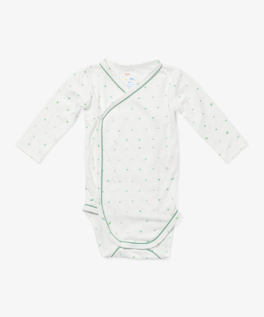 Crossbody One-piece, Seafoam Hearts