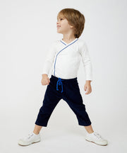 Crossbody One-piece, Navy Piping