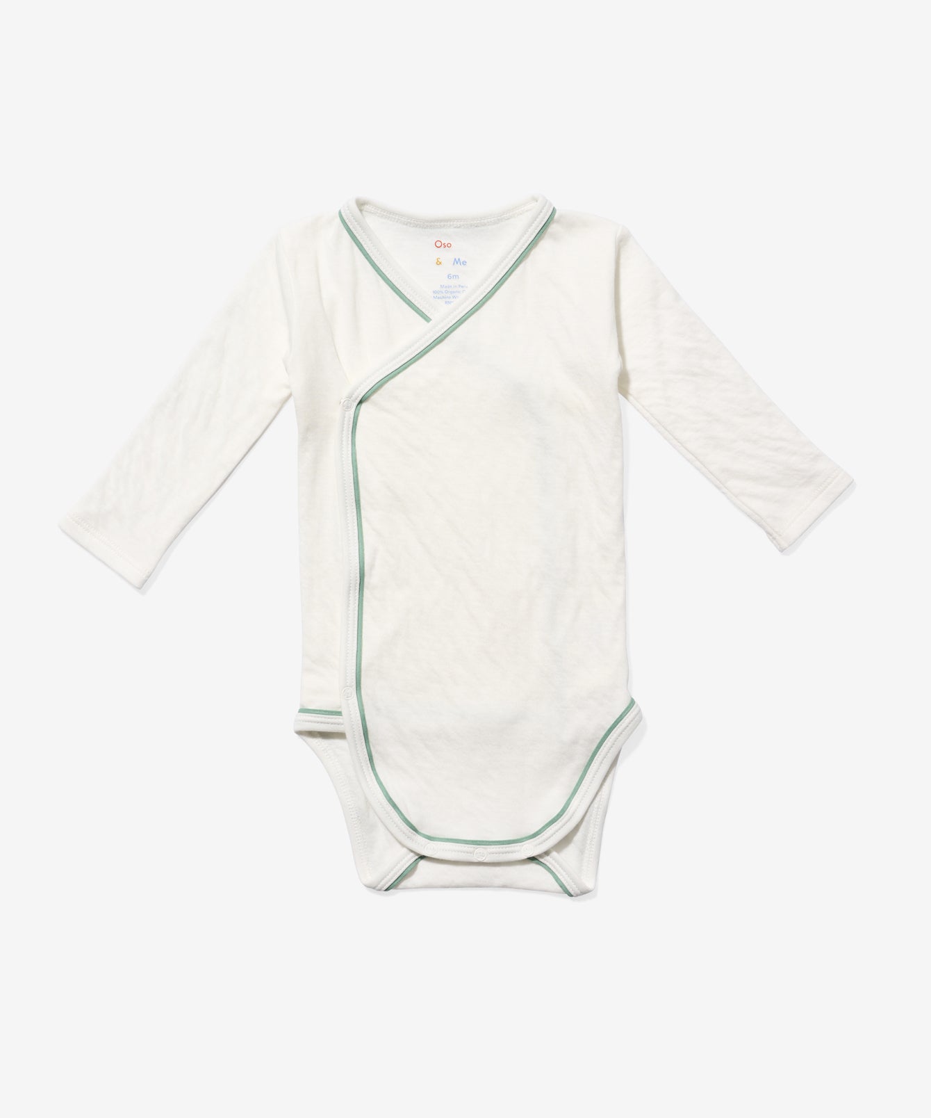 Crossbody One-piece, Seafoam Piping