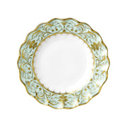 Darley Abbey Mint Green - Fluted Dessert Plate