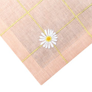 Hand Embroidered Trellis Placemats 14" '18" (Set of 4)