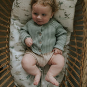Dino Dreams Baby Duvet - Sage