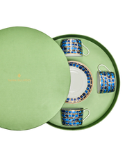 Tea Cup and Saucer Jade Blue (set of 4)