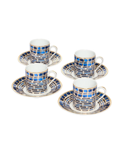 Espresso Cup and Saucer Jade Blue (set of 4)