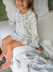 Girls' Sunday Morning Organic Cotton Lounge Dress