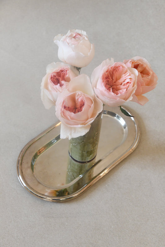 Vintage Silver Plated Oval Tray